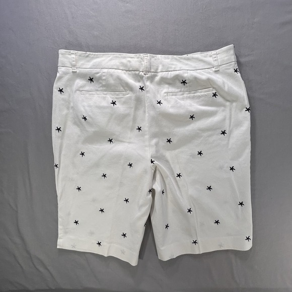 Charter Club Pants - Charter Club Embroidered Starfish Shorts Women's Size 12 Nautical Beach Vacay
